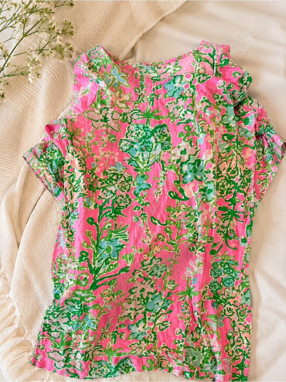Lilly Pulitzer Pink Floral Kids Casual Dress